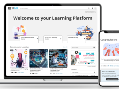 Screenshot of TopClass LMS