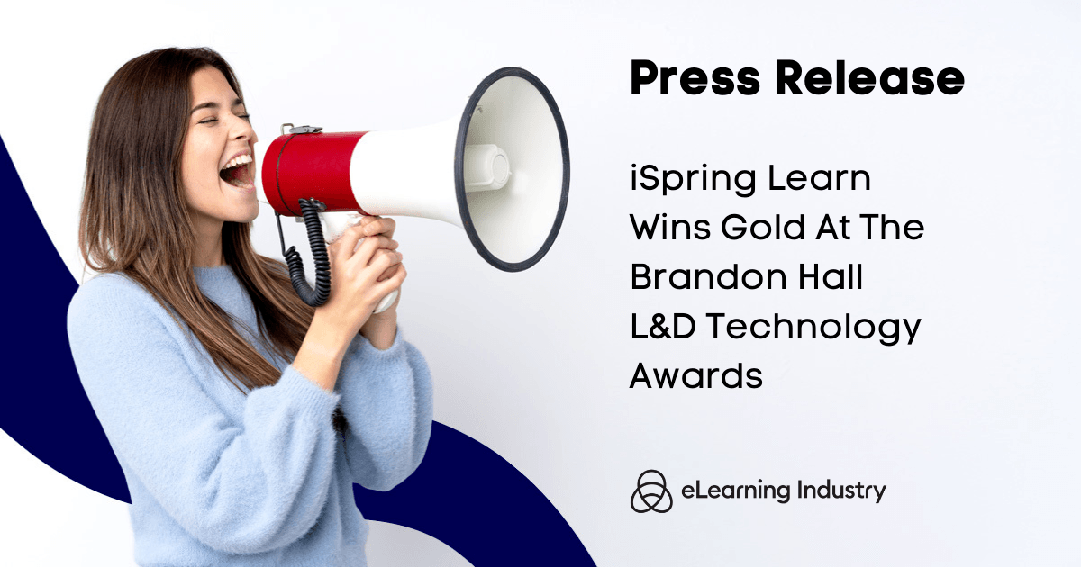 iSpring Learn ganha ouro no L&D Technology Awards de Brandon Hall