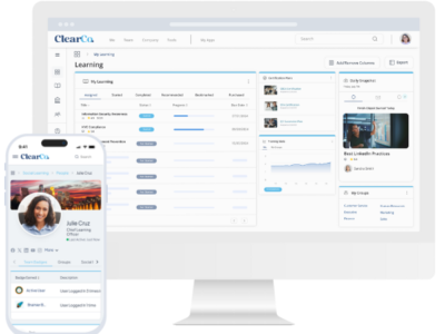Screenshot of ClearCompany Learning