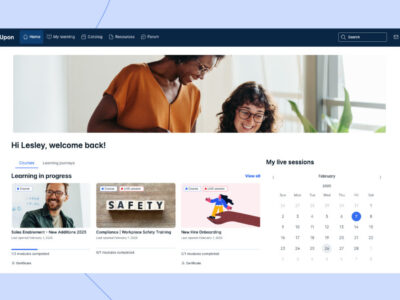 Screenshot of LearnUpon LMS
