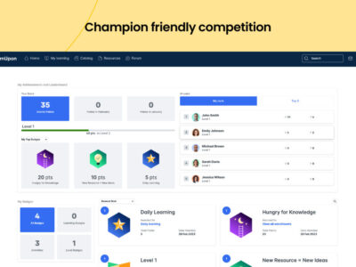 Screenshot of LearnUpon LMS