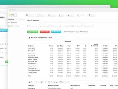 Screenshot of Push Operations