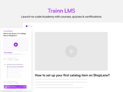 Screenshot of Trainn