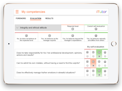 Screenshot of iTutor LMS