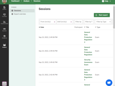 Screenshot of Easy LMS