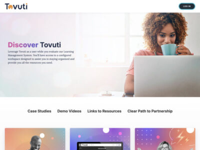 Screenshot of Tovuti LMS