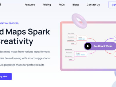 Screenshot of MindMap AI