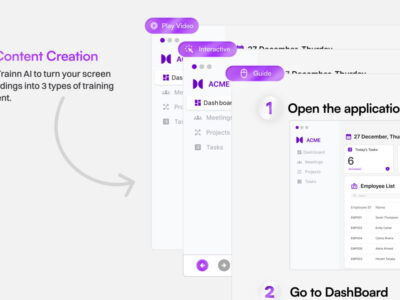 Screenshot of Trainn