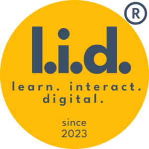 l.i.d. - learn. interact. digital. logo