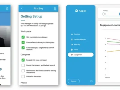 Screenshot of The Induction App