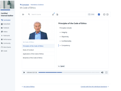 Screenshot of Acadio LMS