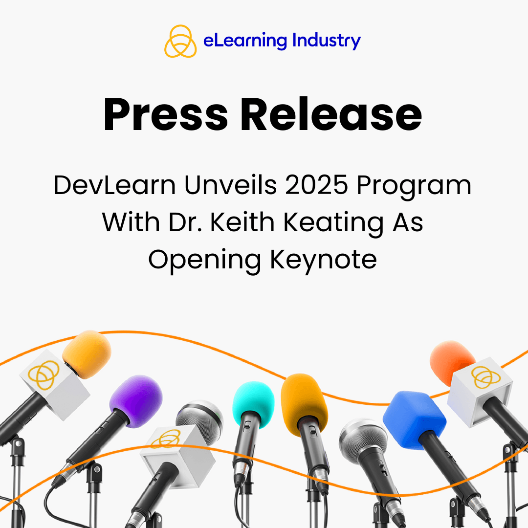 Programa Devlearn 2025 com o Dr. Keith Keating porquê palestra