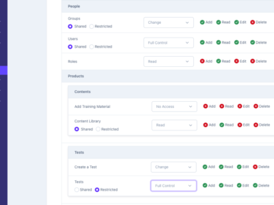 Screenshot of BrainCert LMS