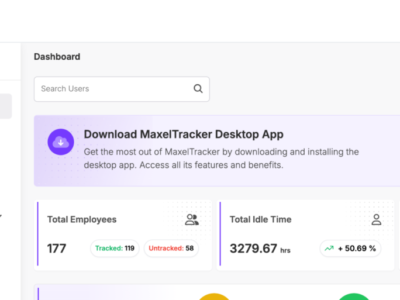 Screenshot of MaxelTracker