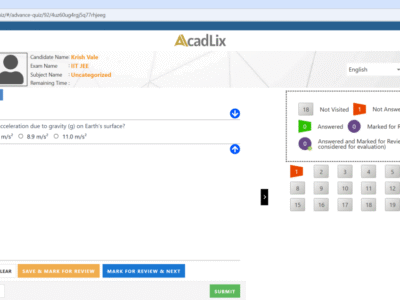 Screenshot of Acadlix LMS