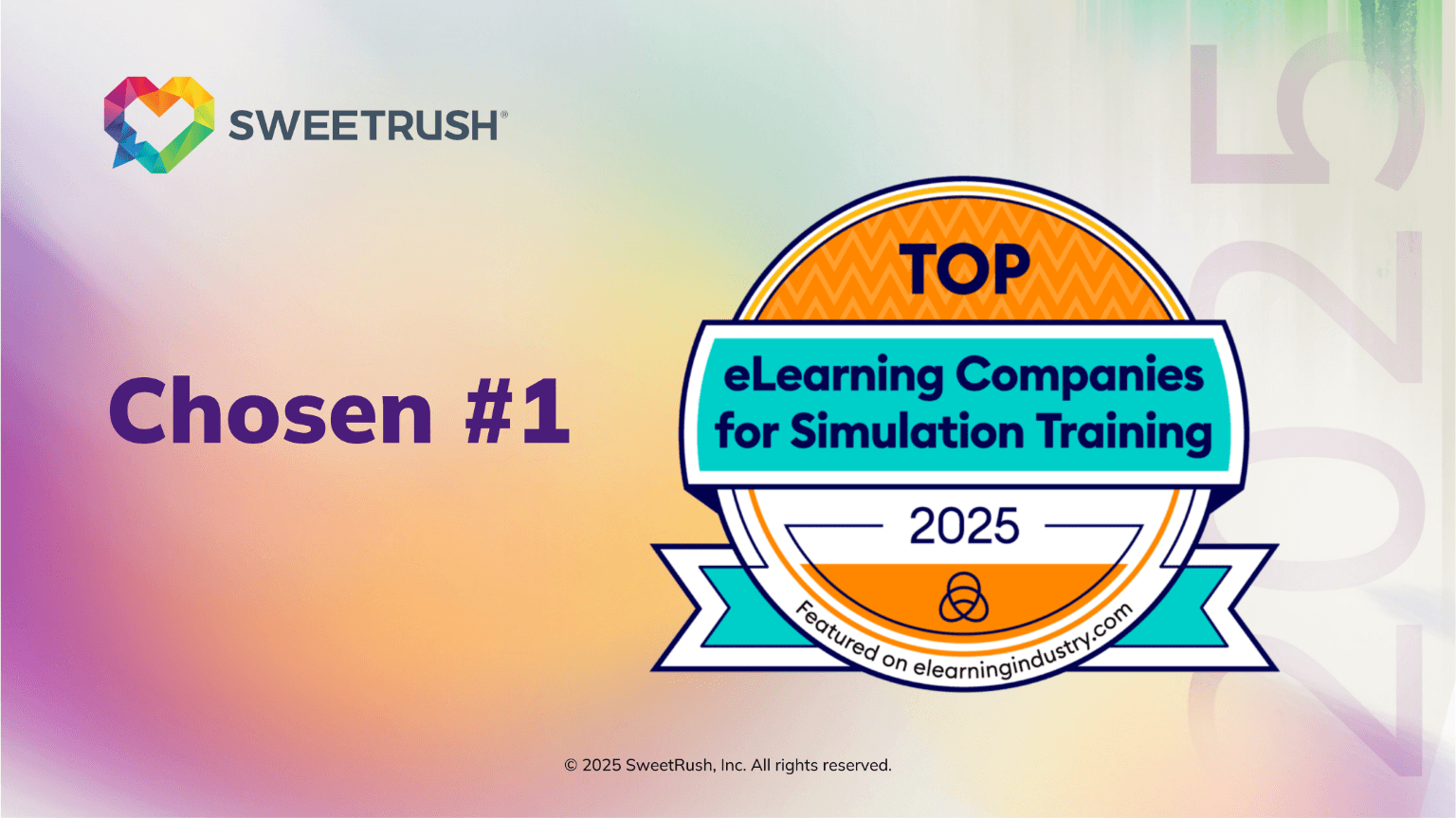 SweetRush Named No. 1 In Simulations Training By eLearning Industry