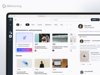 Screenshot of 360Learning