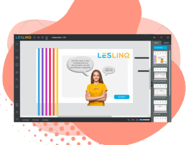 Screenshot of LesLinq microlearning platform