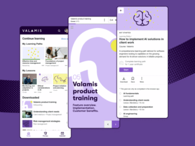 Screenshot of Valamis Learning Solution