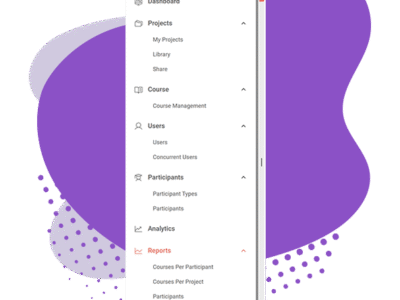 Screenshot of LesLinq microlearning platform