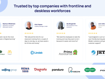 Screenshot of Learningbank