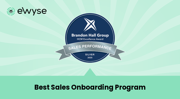 eWyse Award: Silver in Best Sales Onboarding Program category