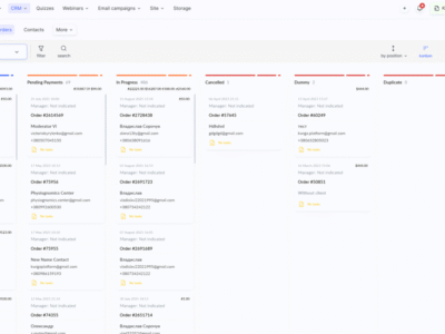Screenshot of Kwiga LMS