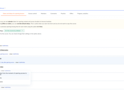 Screenshot of Kwiga LMS