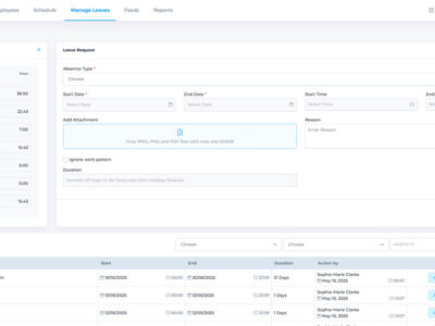 Screenshot of Staflexx-Hospitality Workforce Management Software