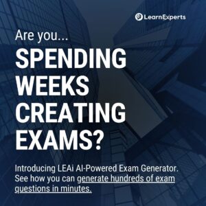 Training Disruptor LearnExperts Takes Aim At Exam Generation