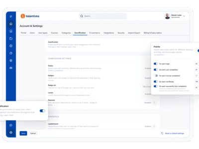 Screenshot of TalentLMS