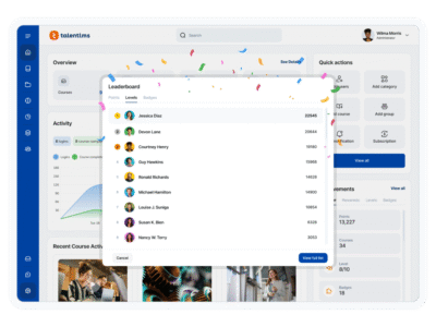 Screenshot of TalentLMS