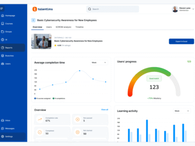 Screenshot of TalentLMS