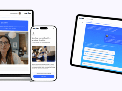 Screenshot of Evolve platform