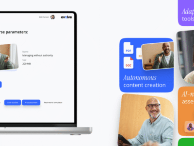 Screenshot of Evolve platform