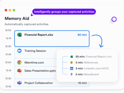 Screenshot of Memtime
