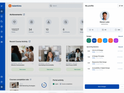 Screenshot of TalentLMS