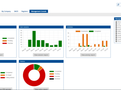 Screenshot of Skillcast LMS