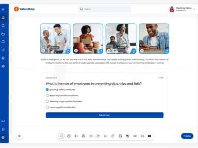 Screenshot of TalentLMS