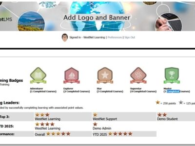 Screenshot of WestNetLMS