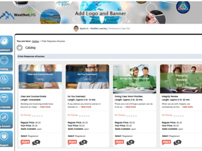 Screenshot of WestNetLMS