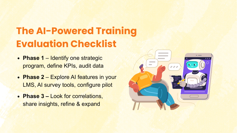 The AI-powered training evaluation checklist