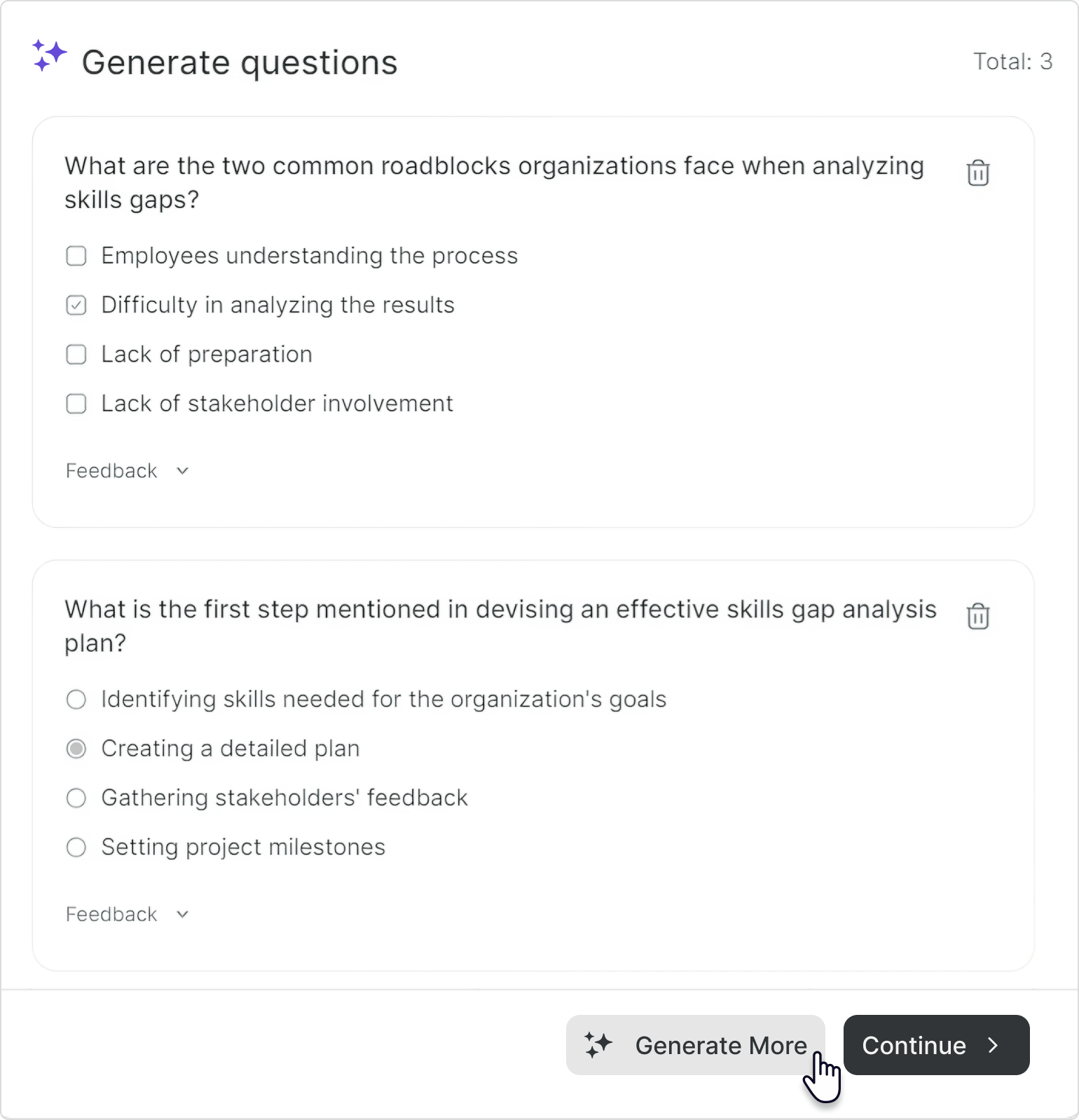 You can generate relevant quiz questions right inside iSpring Suite AI's browser-based course creator.