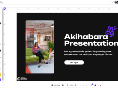 Screenshot of Genially