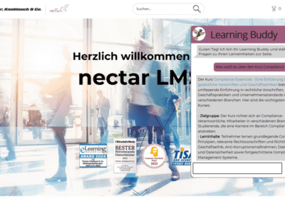 Screenshot of nectarLMS