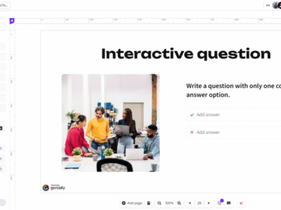 Screenshot of Genially