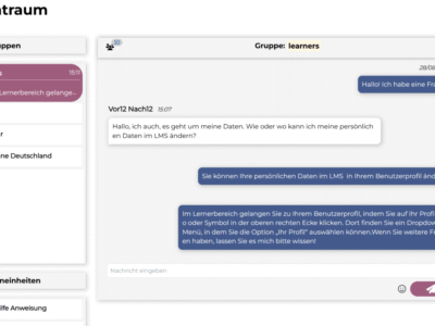 Screenshot of nectarLMS