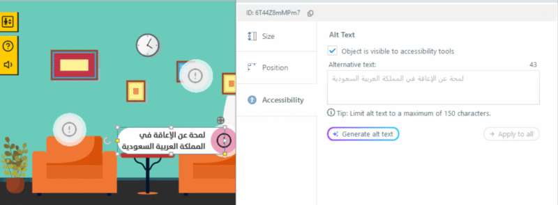 The Kashida team developed the learning experience in alignment with WCAG 2.0 AA standards.