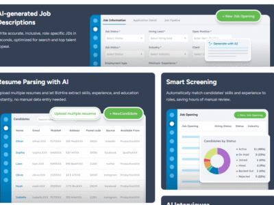 Screenshot of BizHire