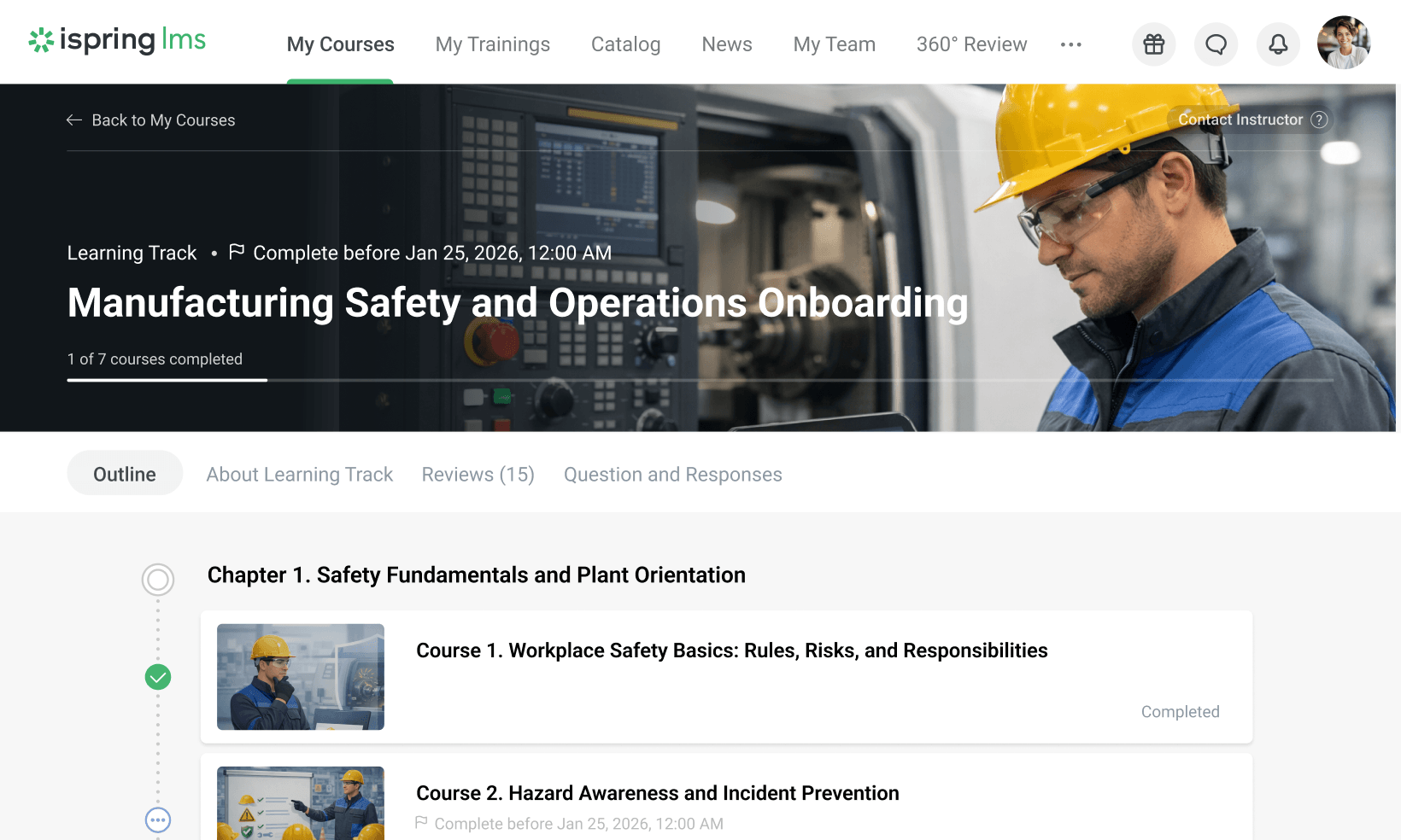 In iSpring LMS, you can create learning paths.